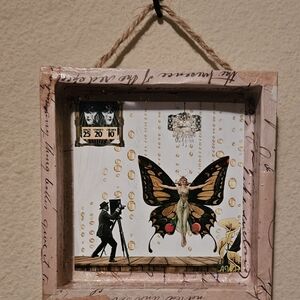 🦋 Butterfly Fairy Wall Art Print in Frame